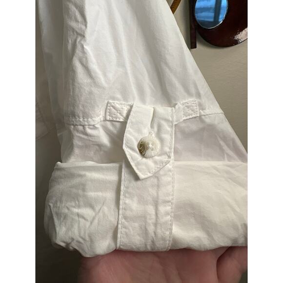 Columbia Shadowcaster women’s plus 1x white PFG SPF long sleeve button up shirt - Picture 4 of 7